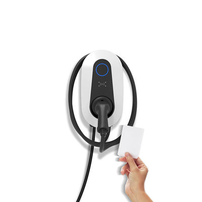 7kW 11kW 22kW Carregador de veículos elétricos tipo 2 Estação de carregamento AC montada na parede IP55