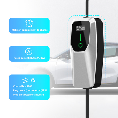 3.5kW 7kW 11kW Ev Carregador Ac Carregador portátil IP65 impermeável