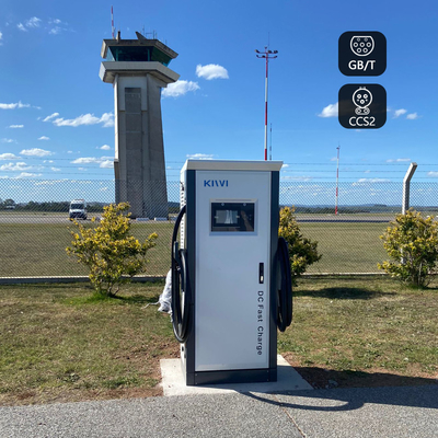 Ccs 60kw Dc carregador rápido Estações de carregamento de veículos elétricos públicos ao ar livre ISO15118 DIN70121
