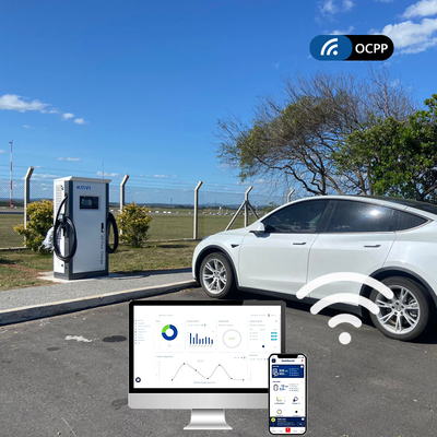 Ccs 60kw Dc carregador rápido Estações de carregamento de veículos elétricos públicos ao ar livre ISO15118 DIN70121