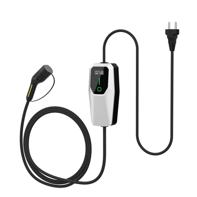 Carregador de tipo 2 para veículos elétricos de 7 kW Estação de carregamento de veículos elétricos portátil 32A ajustável