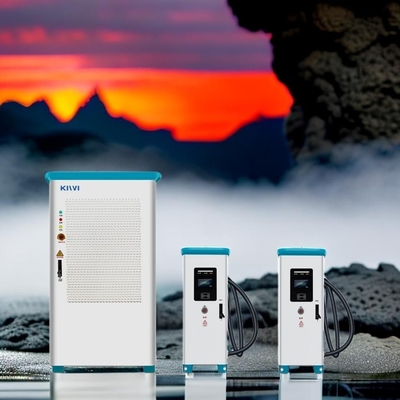 AC 380V 50/60H Dual EV Charger Estações públicas de carregamento solar rápido