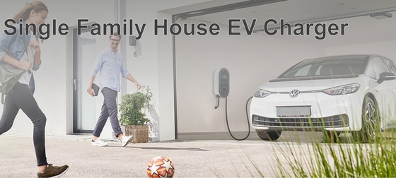 Caixa de carregamento de parede tipo 2 7KW 11KW 22KW Nível 1 2 EV UE Reino Unido FR Portugal