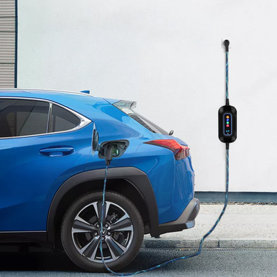 Estação de carregamento de veículos elétricos portátil Tesla Model 2 Carregador de veículos elétricos de 3,5 kW com detecção de isolamento