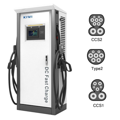 Voltagem de saída DC 200V-1000V 60KW 120KW CCS2 Chademo Tipo2 EV