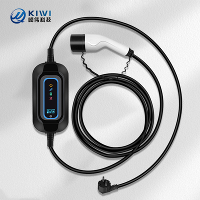 220V KIWI 3.5KW Carregador EV portátil Tipo 2 16A J1772 para estação de carregamento de carros elétricos
