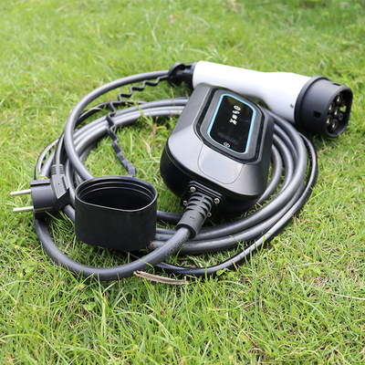 Estação de energia de automóvel portátil com RCD tipo B 30mA 6mA AC Leakage e comunicação RS485