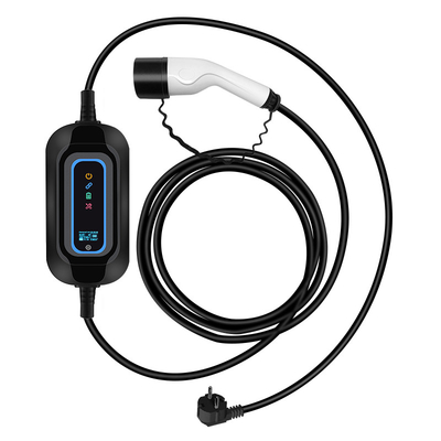 Carregador de carro elétrico portátil 16A Conexão Detecção de temperatura para Tesla Model S