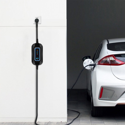 Carregador de carro elétrico portátil 16A Conexão Detecção de temperatura para Tesla Model S