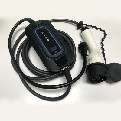 Carregador de carro elétrico portátil 16A Conexão Detecção de temperatura para Tesla Model S