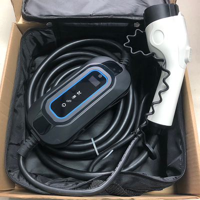 Carregador de carro elétrico portátil 16A Conexão Detecção de temperatura para Tesla Model S