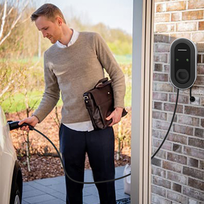 Estação de carregamento de veículos elétricos Wallbox de 11 kW/7 kW com impedância AC e PE de detecção de isolamento