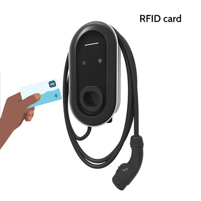 5m comprimento de fio plug-mounted 7Kw Ev Box Ac Smart Charger para carro elétrico híbrido