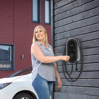 Proteção IP65 Carregador de automóveis elétricos de 7 kW com padrão de interface Tipo-1/Tipo-2/GB/T