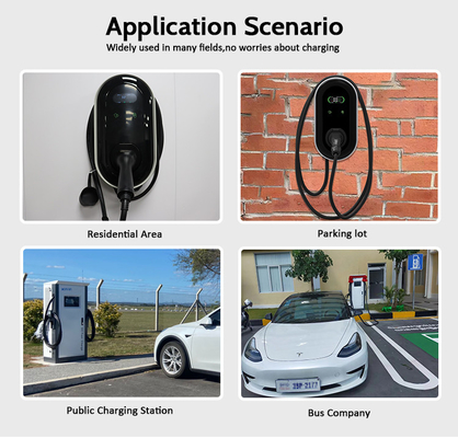 Tipo 2 22kW Três Fases de Saída AC Corrente EV Wallbox Carregador com RFID App OCPP Funções