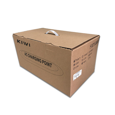 Detecção de isolamento por impedância de CA e PE 32A carregador de veículos elétricos KIWI Home Wallbox Station