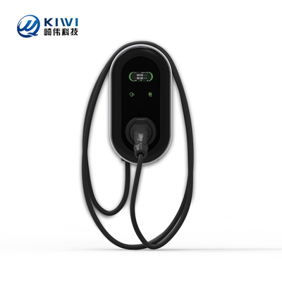KIWI LCD Mini Opcc 220V Estação de Carregamento Tipo 2 Carregador EV CCS de 7kW para Carros Elétricos