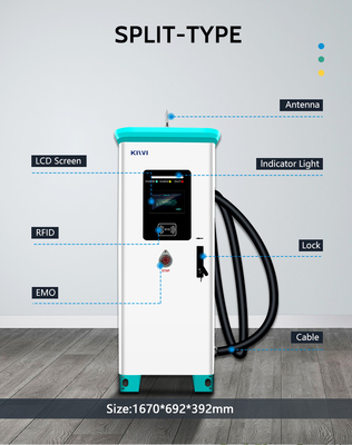 CCS1/CCS2 Interface Standard 320KW Commercial EV Charger para carregamento rápido em KIWI DC
