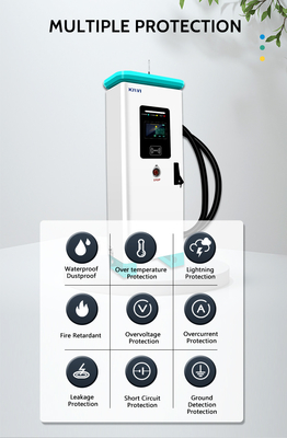CCS1/CCS2 Interface Standard 320KW Commercial EV Charger para carregamento rápido em KIWI DC