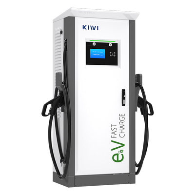 60kW ~ 150kW DC EV Charger Stack Double Charging Gun Floor Mounted DC Fast Electric Car Charging Station Estação de carregamento de carros elétricos
