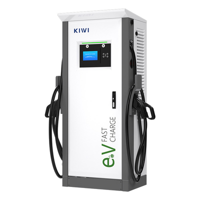 60kW ~ 150kW DC EV Charger Stack Double Charging Gun Floor Mounted DC Fast Electric Car Charging Station Estação de carregamento de carros elétricos