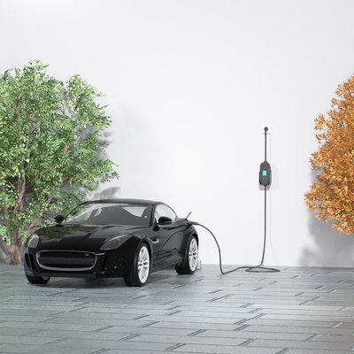 Carregador de veículos elétricos portátil de fase única montado na parede de 3,5 kW com carga por tomada e detecção de isolamento