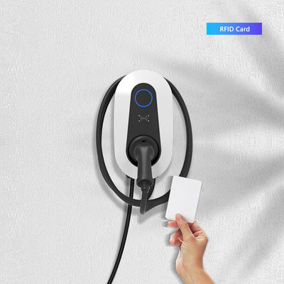 Carregador de veículos elétricos de corrente alterna de 7 kW com tomada do tipo 1/tipo 2/GB/T e RFID