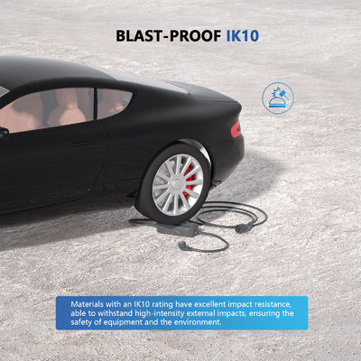 3Carregador de veículos elétricos portátil de 0,5 kW com tomada de tipo 1 IP67 16A